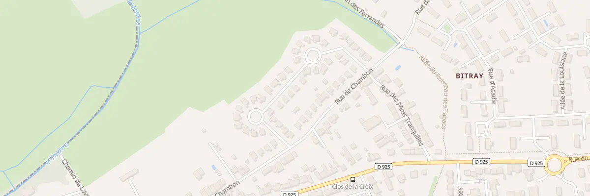 Plan du 16 Rue de la Vallée de Chambon à Châteauroux