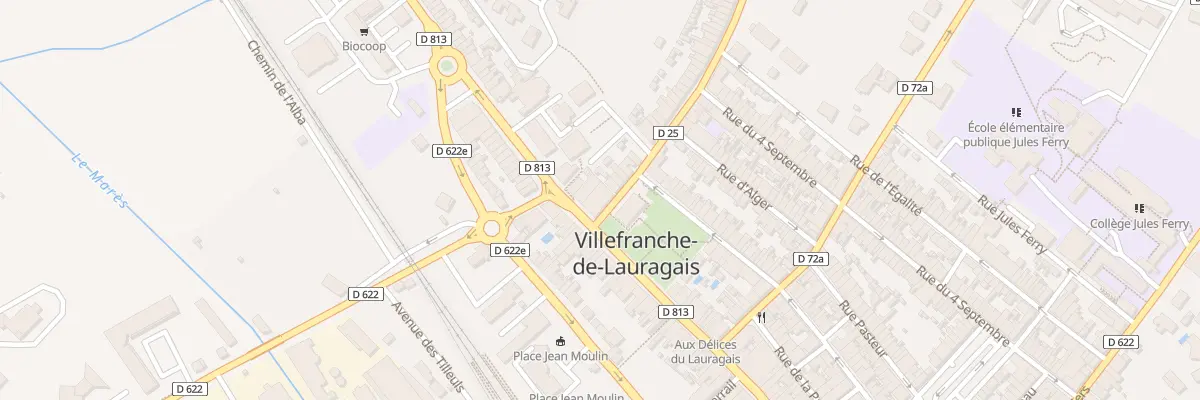 Plan du 128 Rue de la République à Villefranche-de-Lauragais