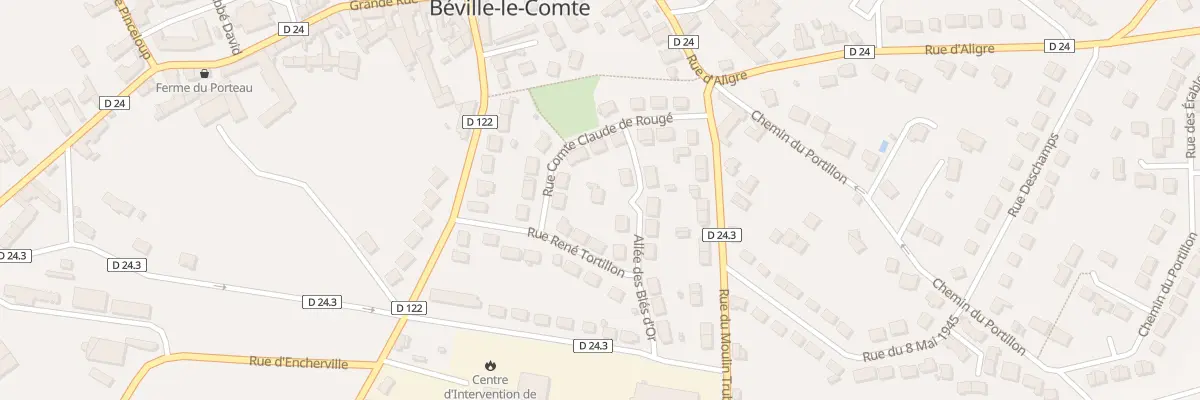 Plan du 7 All des Blés d’Or à Béville-le-Comte