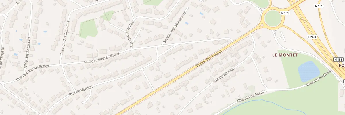 Plan du 60 Rue des Pierres Folles à Déols