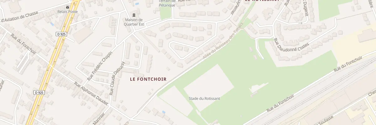 Plan du 15 Rue Louis Blériot à Châteauroux