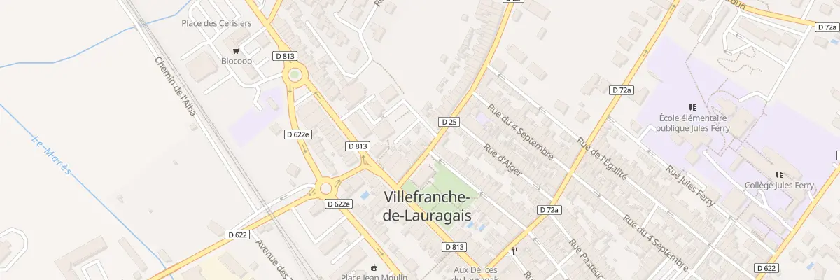 Plan du 12 Rue Waldeck-rousseau à Villefranche-de-Lauragais