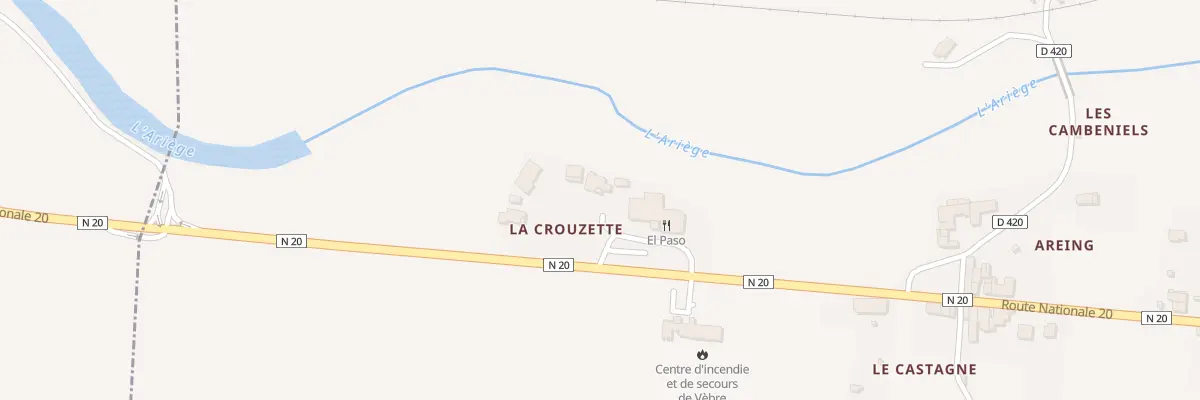 Plan du 71B La Crouzette à Vèbre