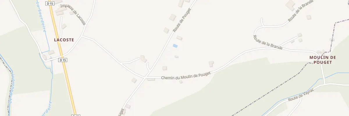 Plan du 999 Rte du Pouget à La Chapelle-aux-Saints