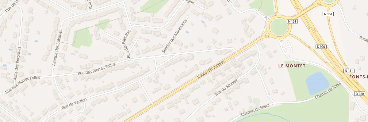 Plan du 68 Rue des Pierres Folles à Déols