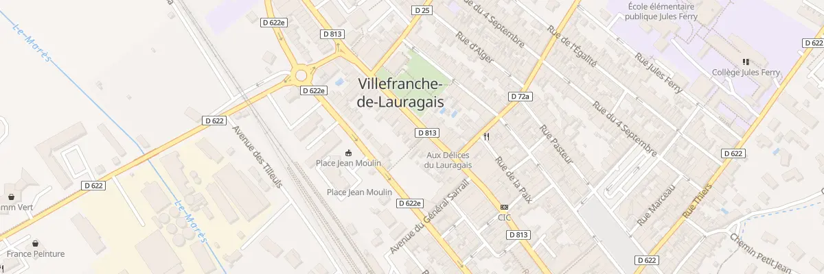 Plan du 157 Rue de la République à Villefranche-de-Lauragais