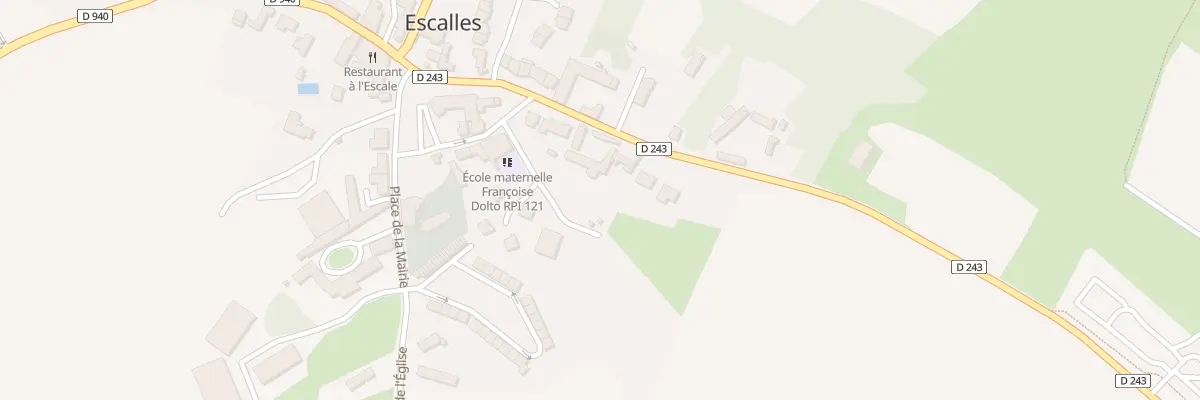 Plan du 12 Rte de Peuplingues à Escalles