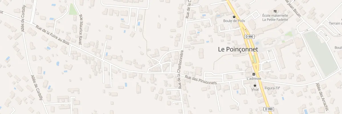 Plan du 31 Rue de la Charbonnière au Poinçonnet