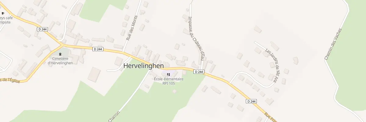 Plan du 450 Rue Principale (Cd 244) à Hervelinghen