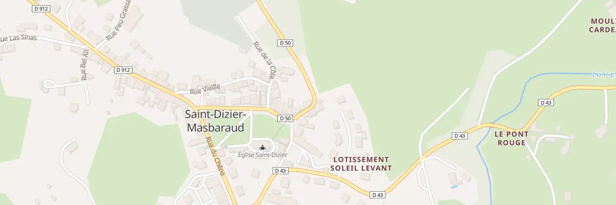 Plan du 1 Rue des Cauries à Saint-Dizier-Masbaraud