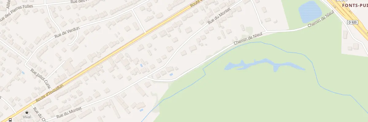 Plan du 100 Rue du Montet à Déols