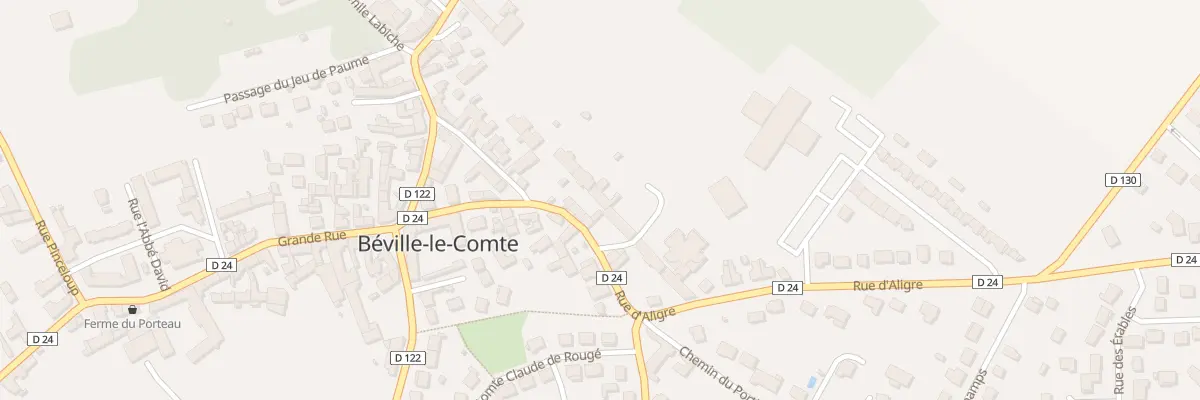 Plan du 15 Rue d’Aligre à Béville-le-Comte