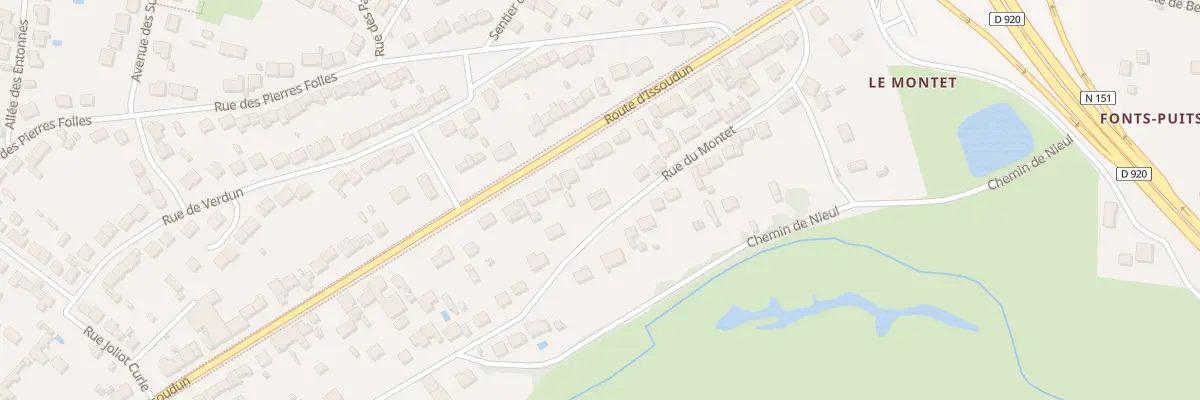 Plan du 117 Rue du Montet à Déols