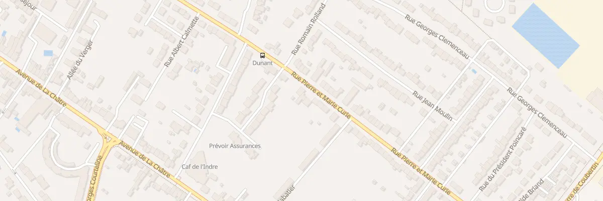 Plan du 108 Rue Pierre et Marie Curie à Châteauroux