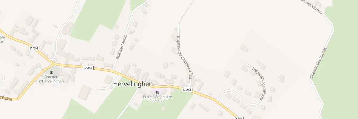 Plan du 410 Rue Principale (Cd 244) à Hervelinghen