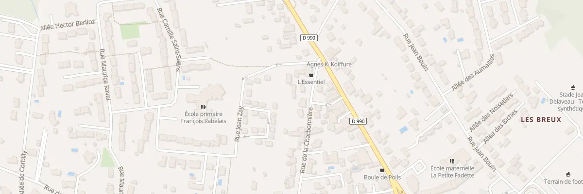 Plan du 61 Rue de la Charbonnière au Poinçonnet