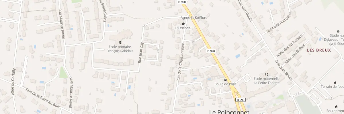 Plan du 55 Rue de la Charbonnière au Poinçonnet