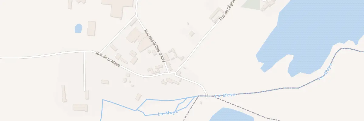 Plan du 1 Rue de la Maye à Arry