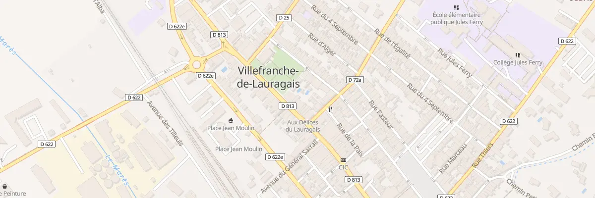Plan du 122 Rue de la République à Villefranche-de-Lauragais