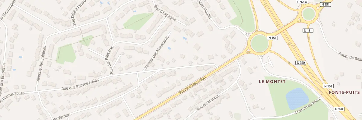 Plan du 59 Rue des Pierres Folles à Déols