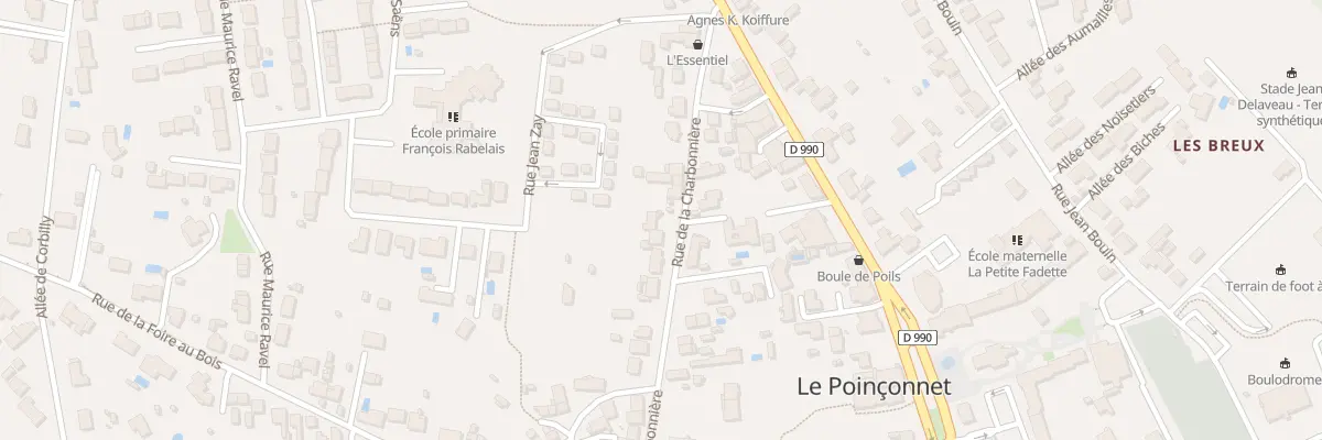 Plan du 49 Rue de la Charbonnière au Poinçonnet