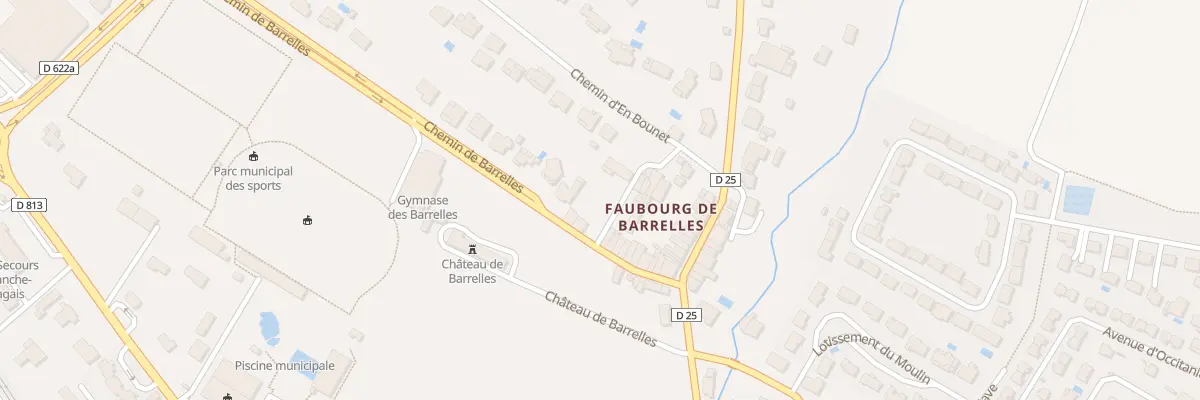 Plan de la Rue du Cers à Villefranche-de-Lauragais