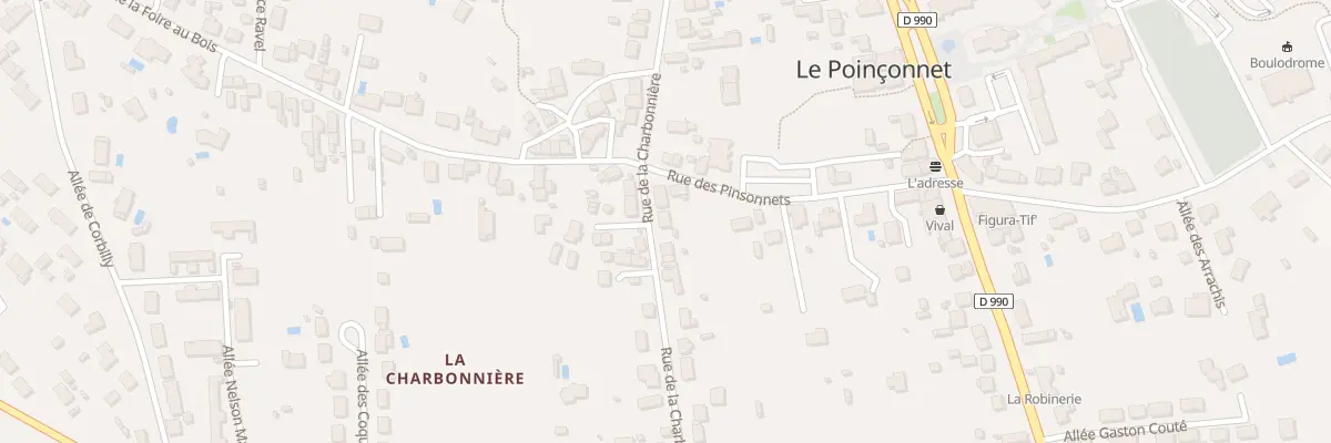 Plan du 26 Rue de la Charbonnière au Poinçonnet