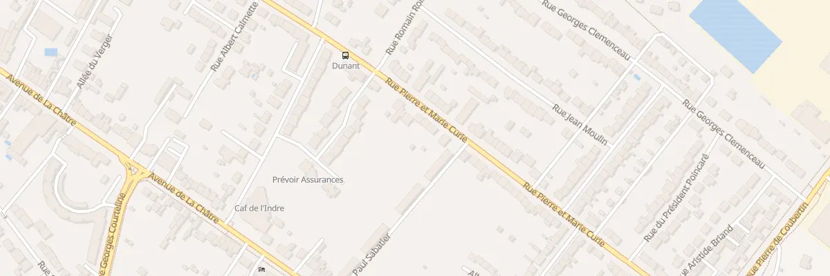 Plan du 114 Rue Pierre et Marie Curie à Châteauroux