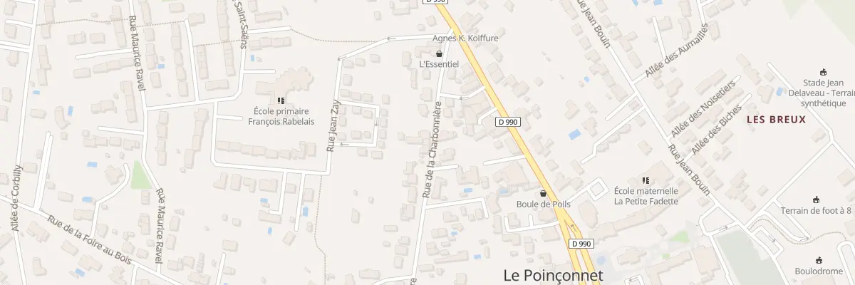 Plan du 53 Rue de la Charbonnière au Poinçonnet