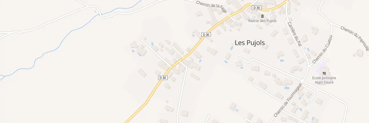 Plan du 1 Che de la Graousse aux Pujols