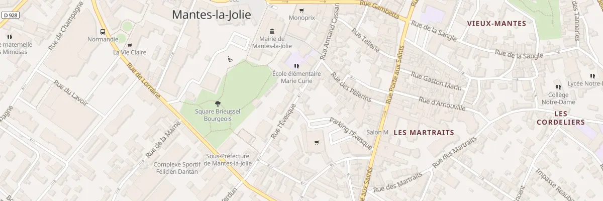 Plan du 5T Rue l’Evesque à Mantes-la-Jolie