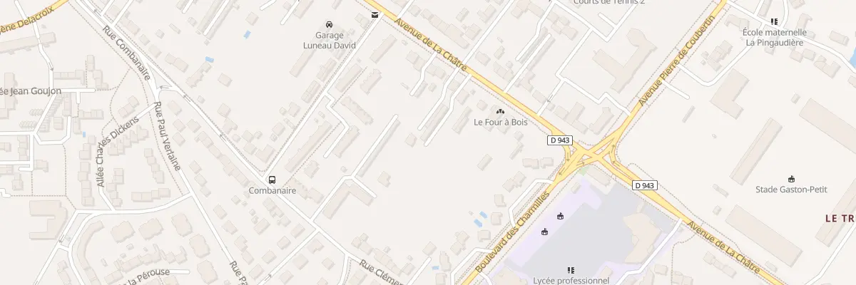 Plan du 306 Av de La Châtre à Châteauroux