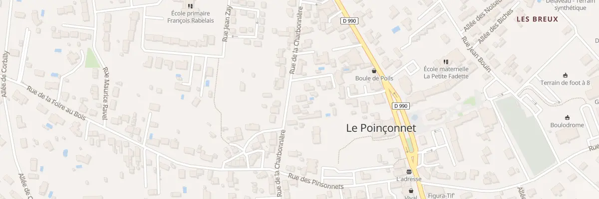 Plan du 5097 Rue de la Charbonnière au Poinçonnet