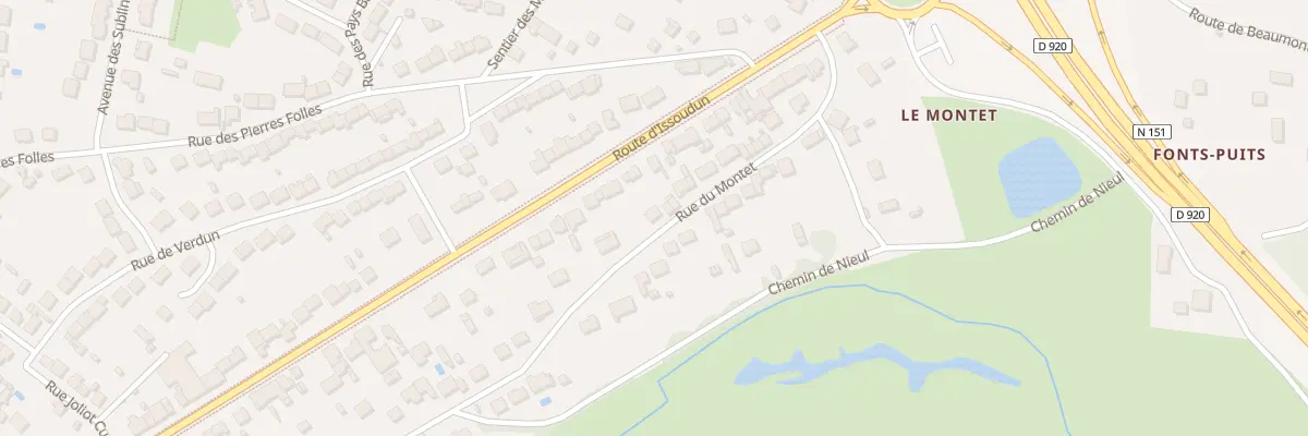 Plan du 119 Rue du Montet à Déols