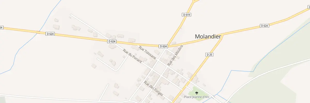 Plan du 2 Rue Tolosane à Molandier