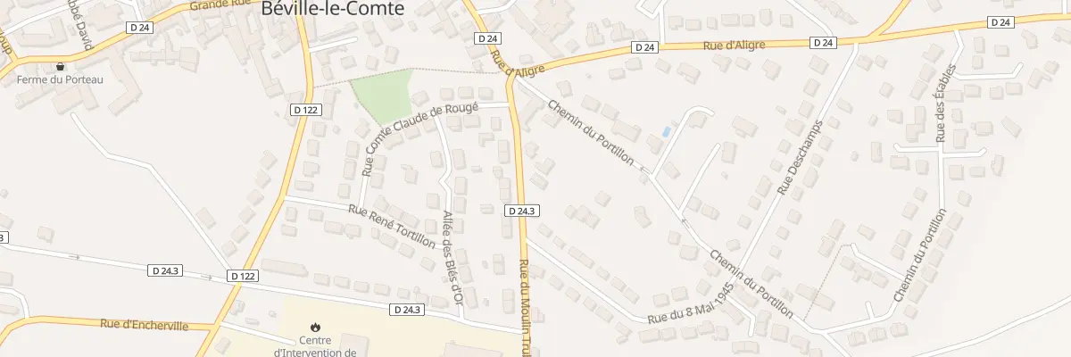 Plan du 3B Rue du Moulin Trubert à Béville-le-Comte