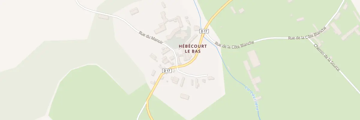 Plan du 12 Rue du Moulin à Hébécourt