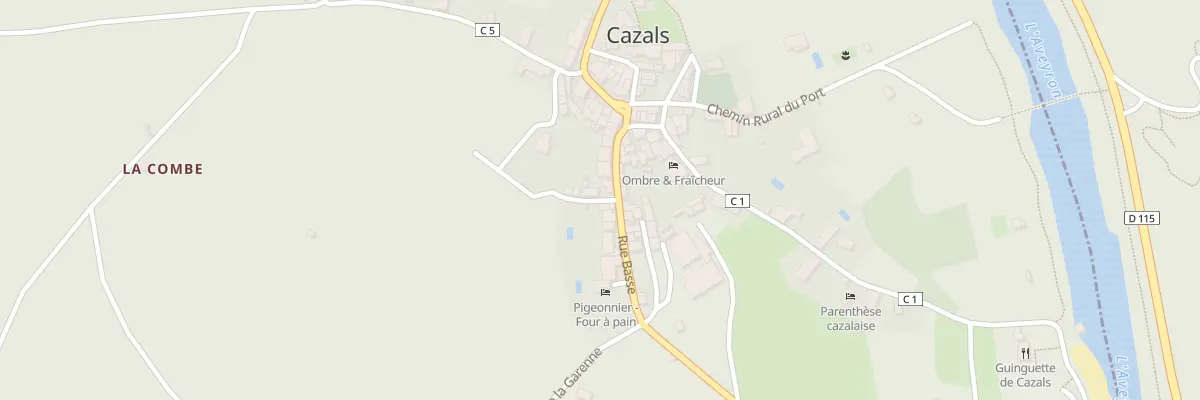 Plan du 5083 Cazals à Cazals