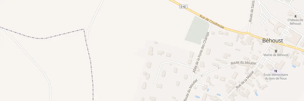 Plan du 9 All de la Porte des Champs à Béhoust