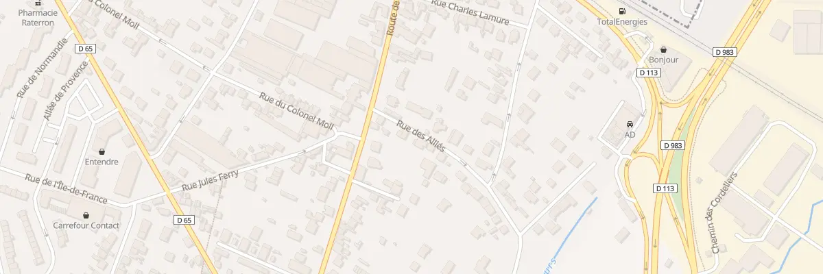 Plan du 2 Rue des Alliés à Mantes-la-Ville