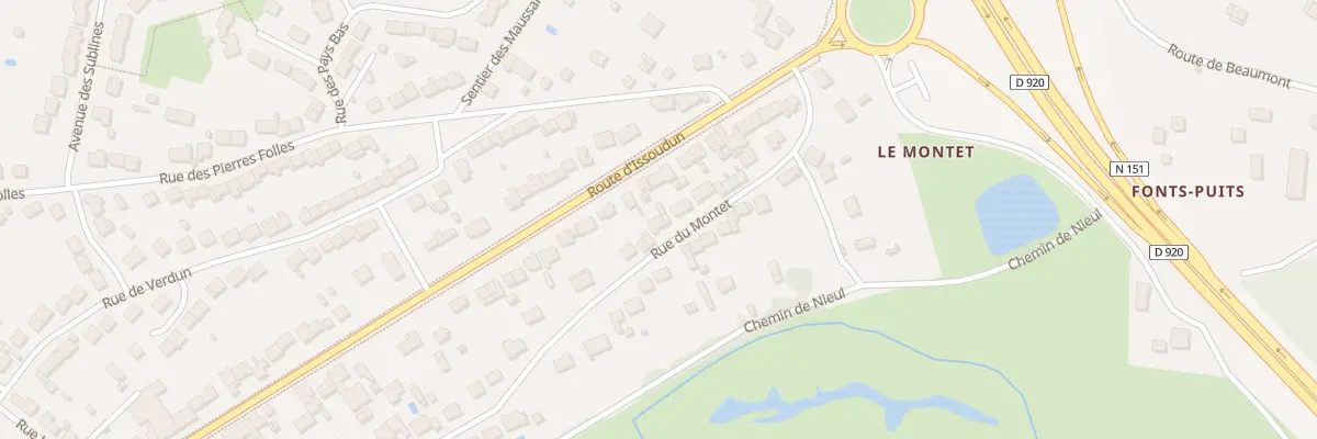 Plan du 125 Rue du Montet à Déols