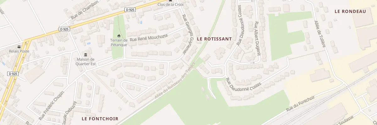 Plan du 21 Rue Georges Guynemer à Châteauroux