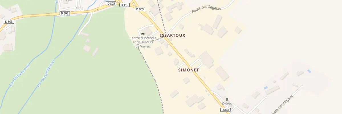 Plan du 1849 Rte de Vayrac à Bétaille