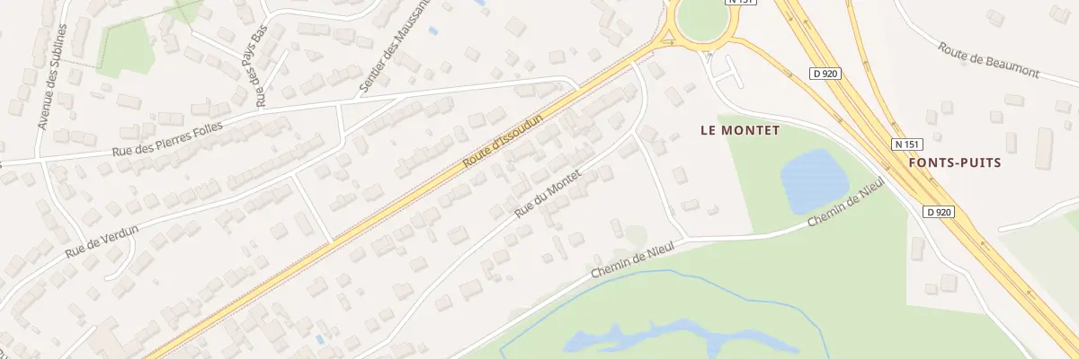 Plan du 127 Rue du Montet à Déols