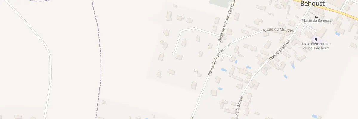 Plan du 21 All de la Porte des Champs à Béhoust