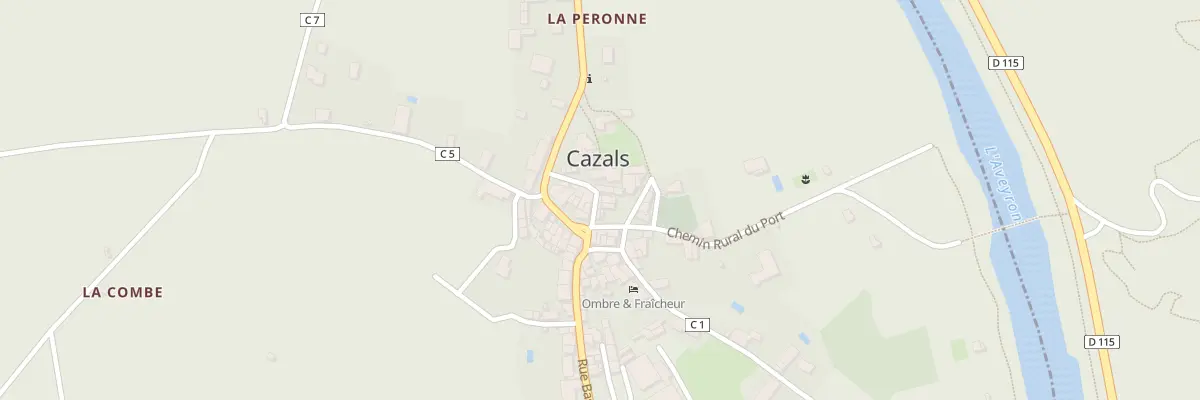 Plan du 5070 Cazals à Cazals