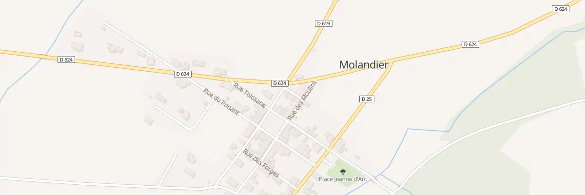 Plan du 1 Pas des Moulins à Molandier
