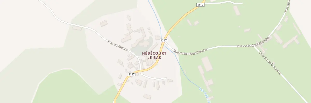 Plan du 6 Rue du Moulin à Hébécourt