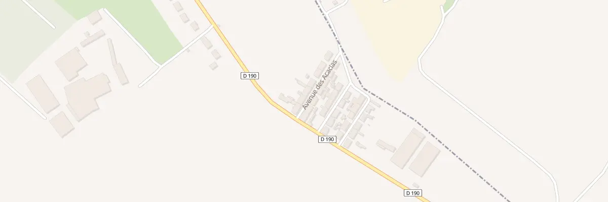 Plan du 1 Av des Acacias à Martainneville