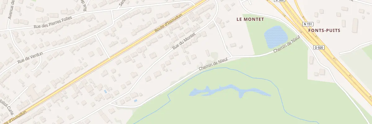 Plan du 114 Rue du Montet à Déols